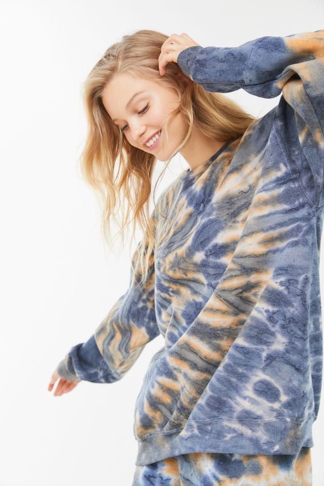 Urban Renewal Recycled Burst Tie-Dye Crew Neck Sweatshirt   #3