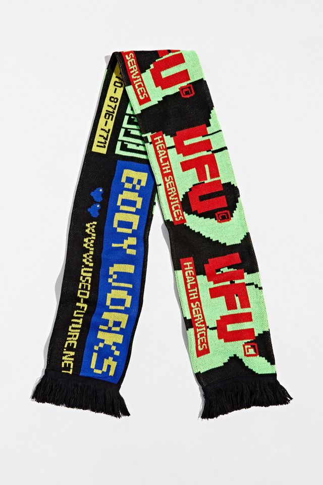 Used Future Text Reversible Scarf | Urban Outfitters Canada