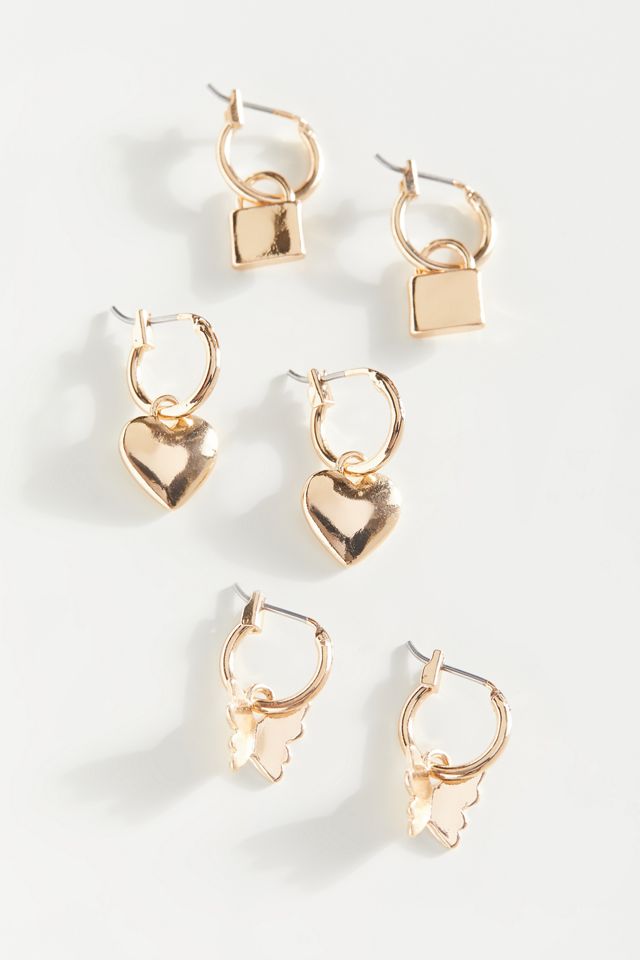 Charli Mini Charm Hoop Earring Set #2