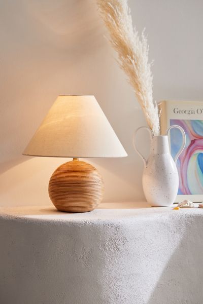 tryllekunstner en gang vokal Angelo Rattan Table Lamp | Urban Outfitters