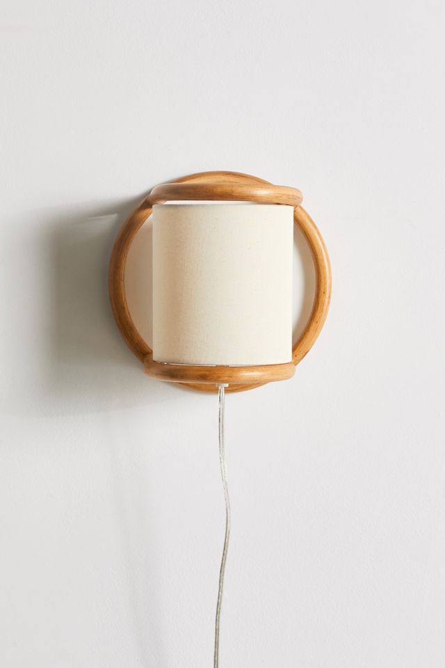 Marcella Rattan Sconce #1