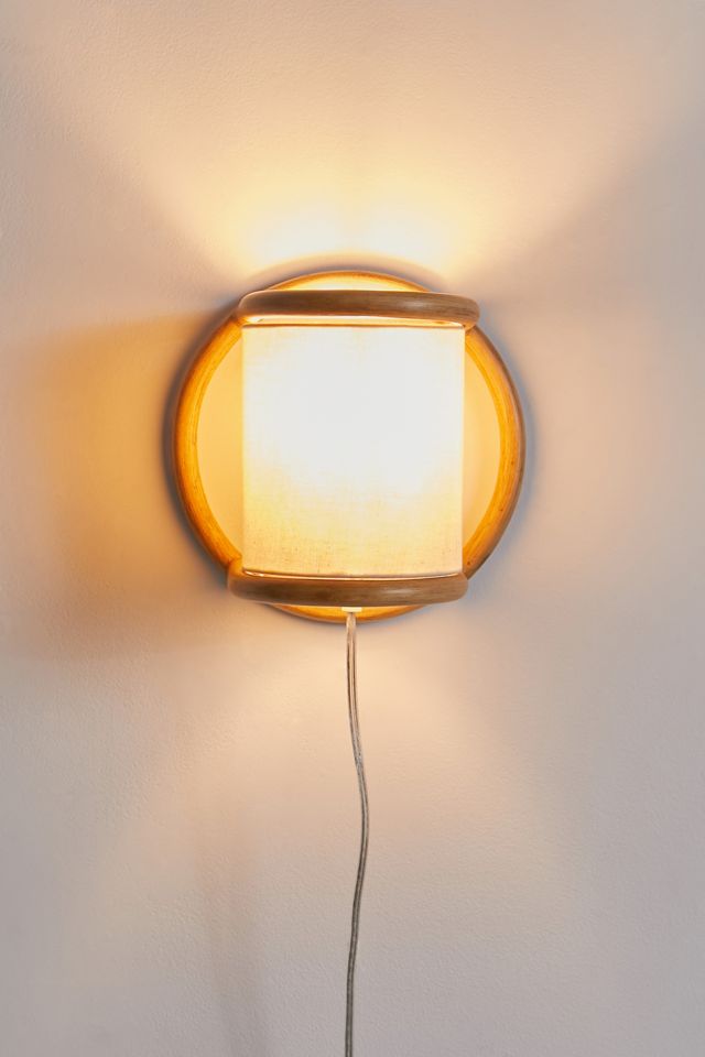 Marcella Rattan Sconce #3