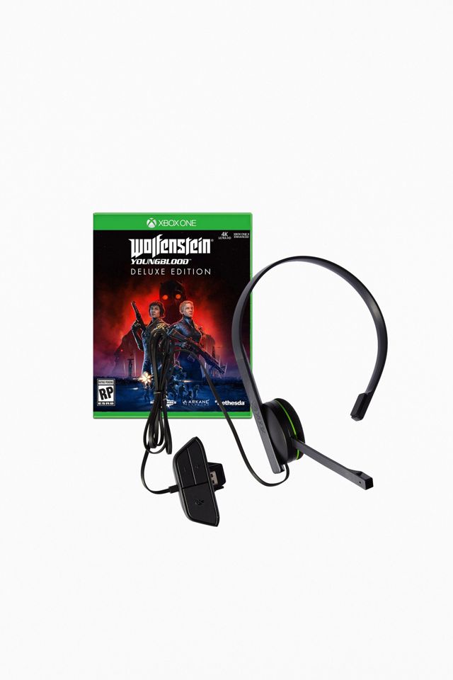 Xbox One Wolfenstein: Youngblood DE Video Game And Headset Bundle