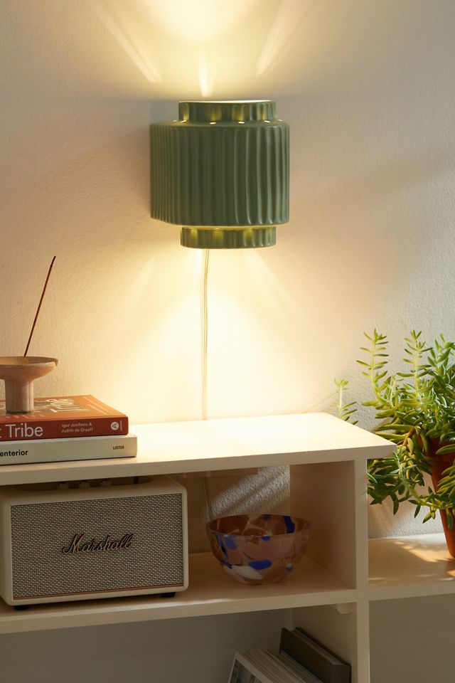 Tristan Green Ceramic Sconce