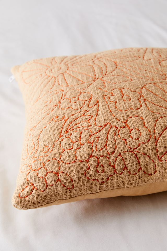 Pera Embroidered Throw Pillow #1