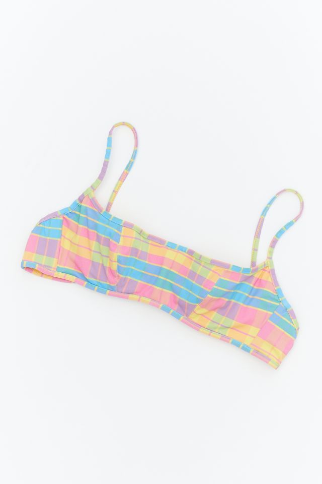 ACK Swimwear Bici Tartan Bikini Top