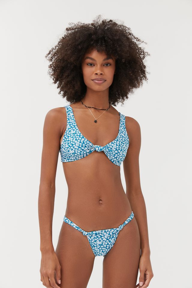 Aila Blue Sandy Floral Bikini Bottom | Urban Outfitters