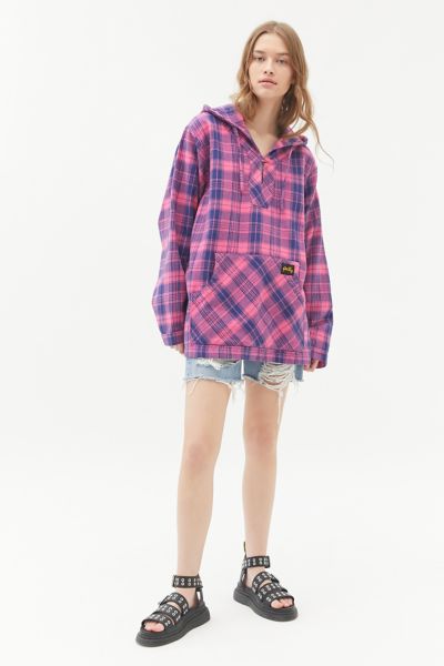 flannel hoodie urban outfitters