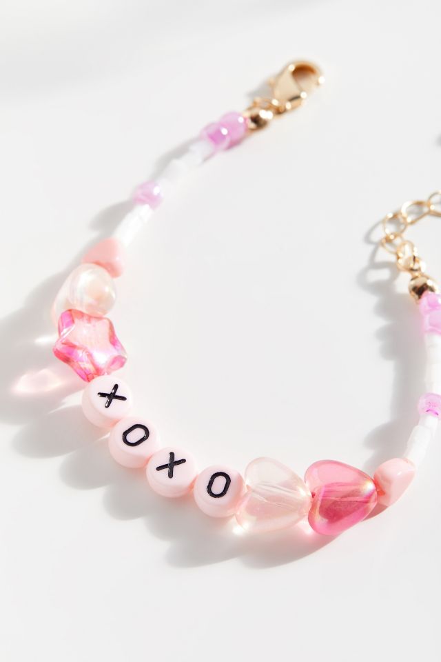 Hugs & Kisses Beaded Bracelet #1