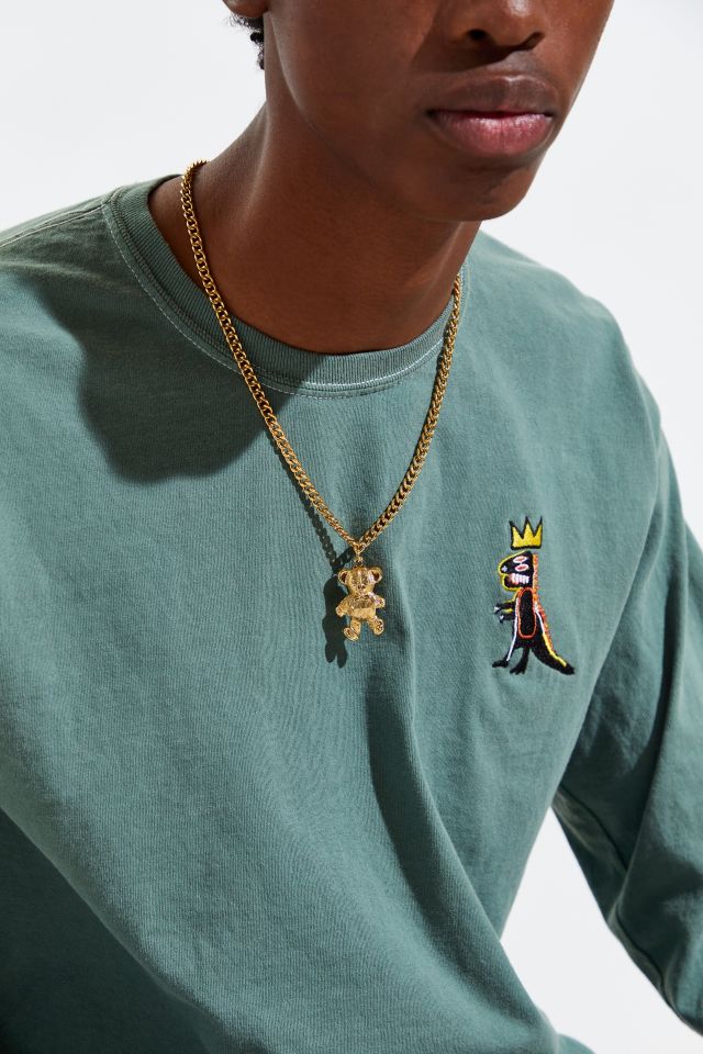 Ariel Neman UO Exclusive Golden Bear Pendant Necklace  #1