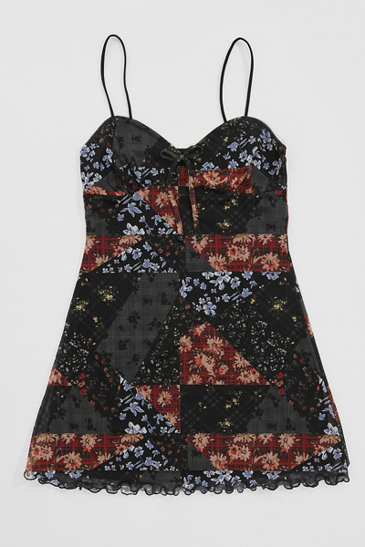 UO Elodie Mesh Mini Dress | Urban Outfitters