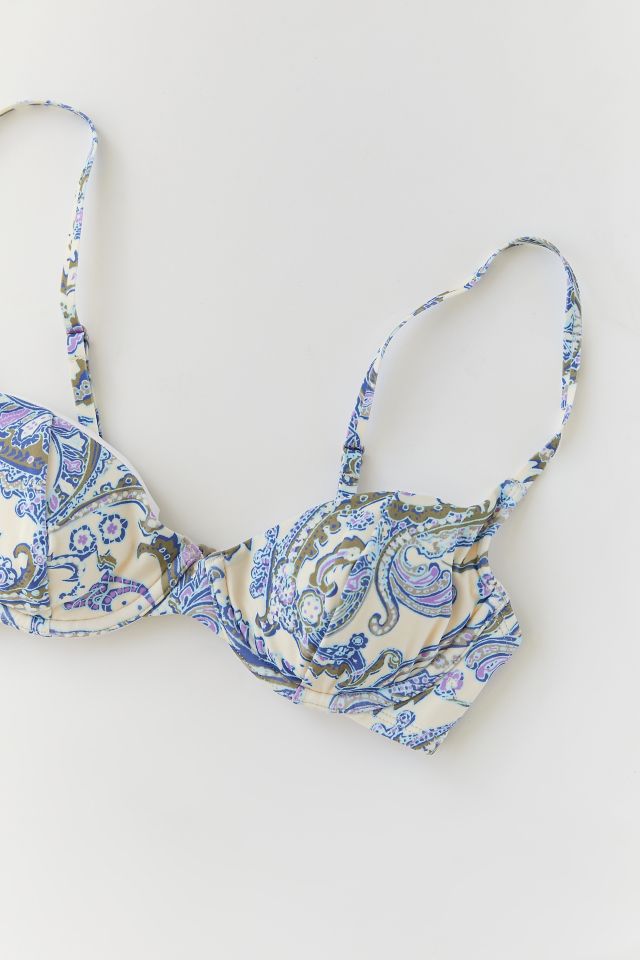 Out From Under Printed Tenny Underwire Demi Bikini Top #1
