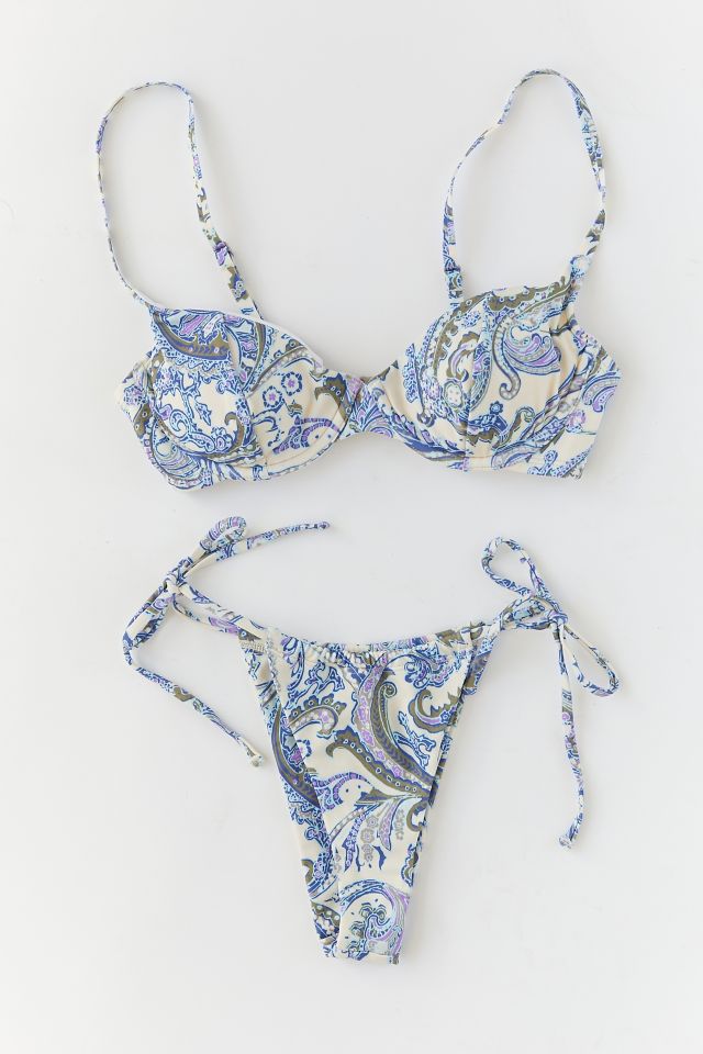 Out From Under Printed Tenny Underwire Demi Bikini Top #2