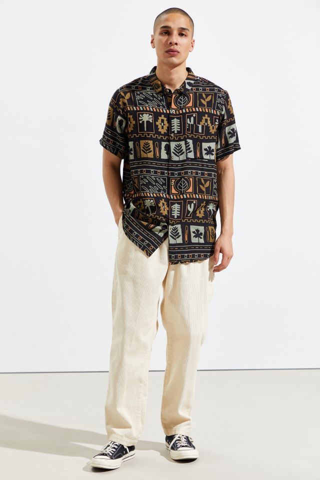 Rolla’s Bon Geo Plant Short Sleeve Button-Down Shirt #1