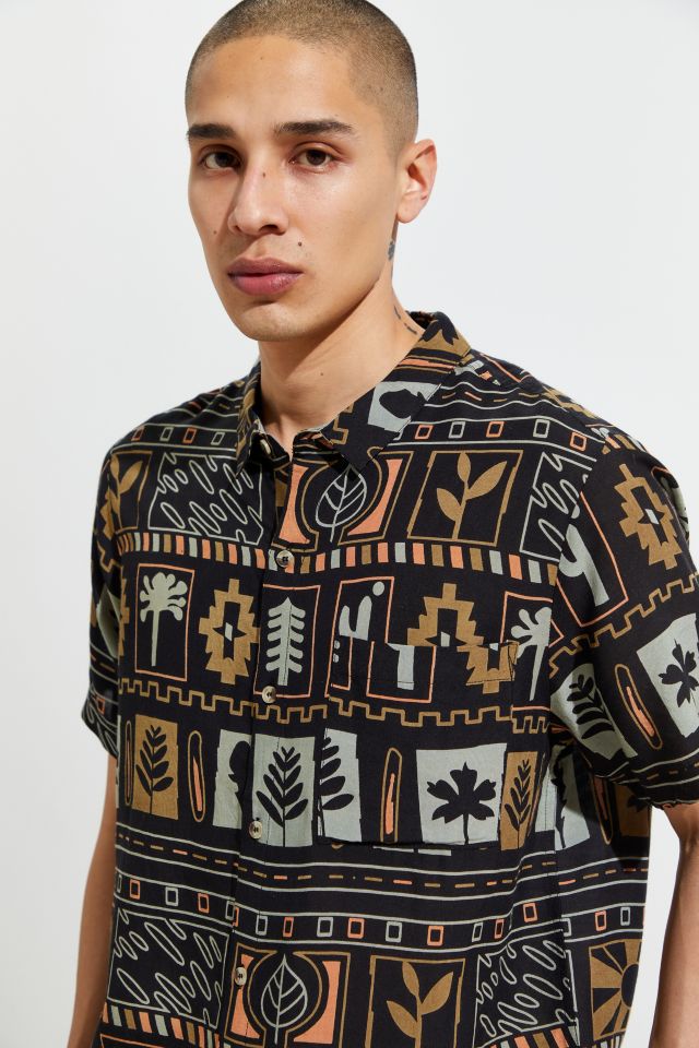 Rolla’s Bon Geo Plant Short Sleeve Button-Down Shirt #2