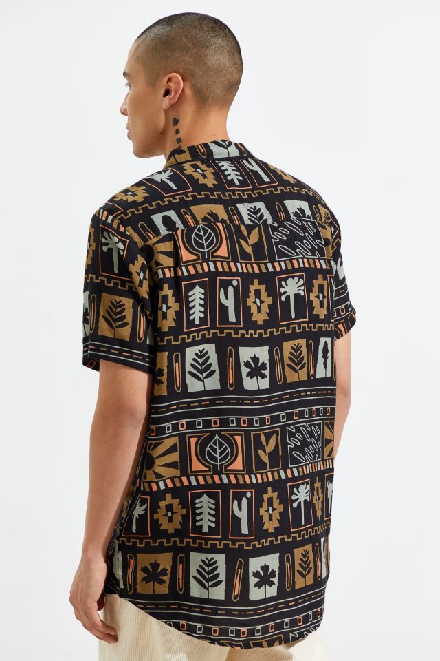 Rolla’s Bon Geo Plant Short Sleeve Button-Down Shirt #5
