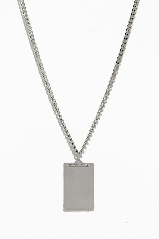 UO Clipboard Pendant Necklace | Urban Outfitters Canada