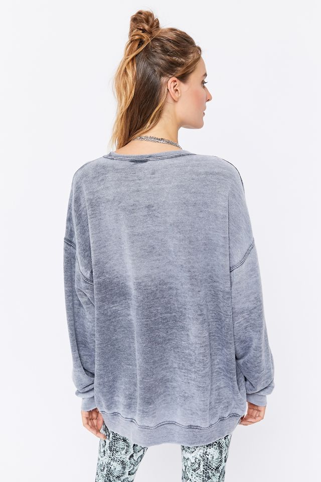 Urban Renewal Recycled Oversized Burnout Crew Neck Sweatshirt  #2