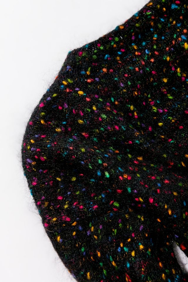 Vintage Rainbow Speckled Crew Neck Sweater  #1