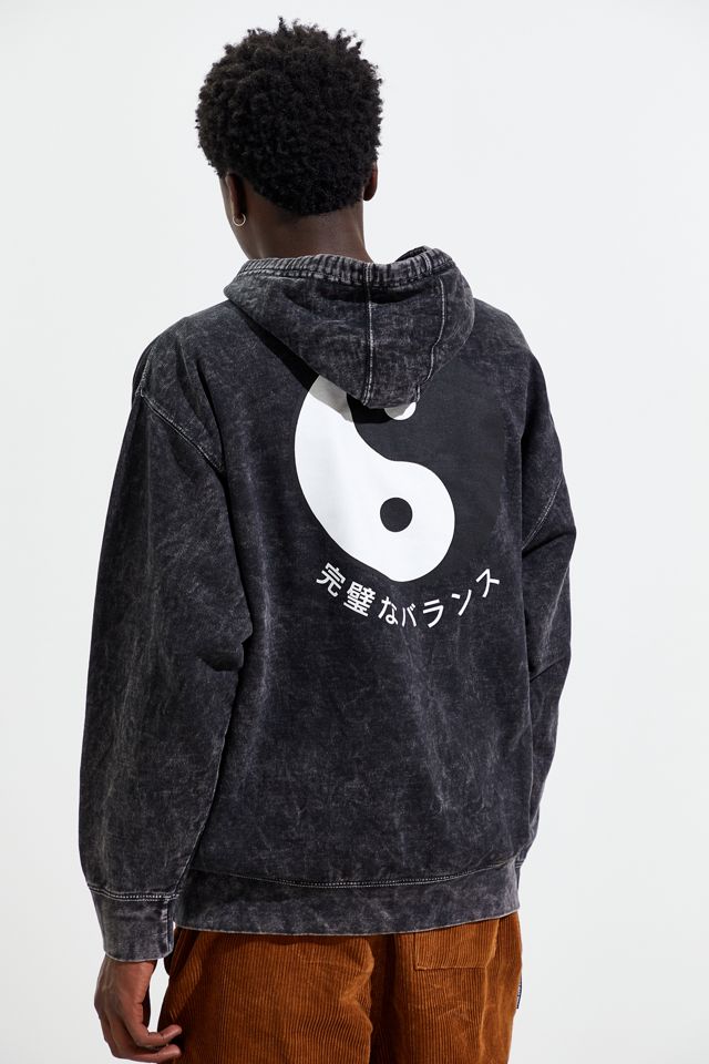 Yin Yang Overdyed Hoodie Sweatshirt  #5