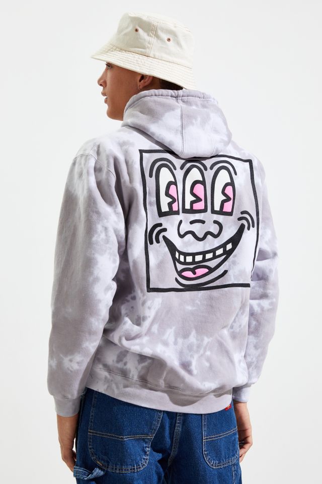 Keith haring tie cheap dye hoodie