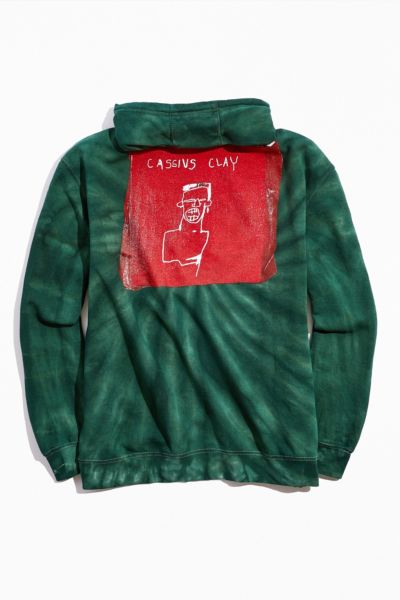 Basquiat Cassius Clay Tie-Dye Hoodie Sweatshirt | Urban Outfitters