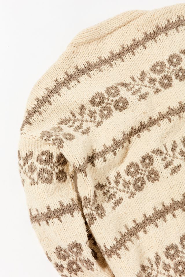 Vintage Floral Fair Isle Cardigan  #1