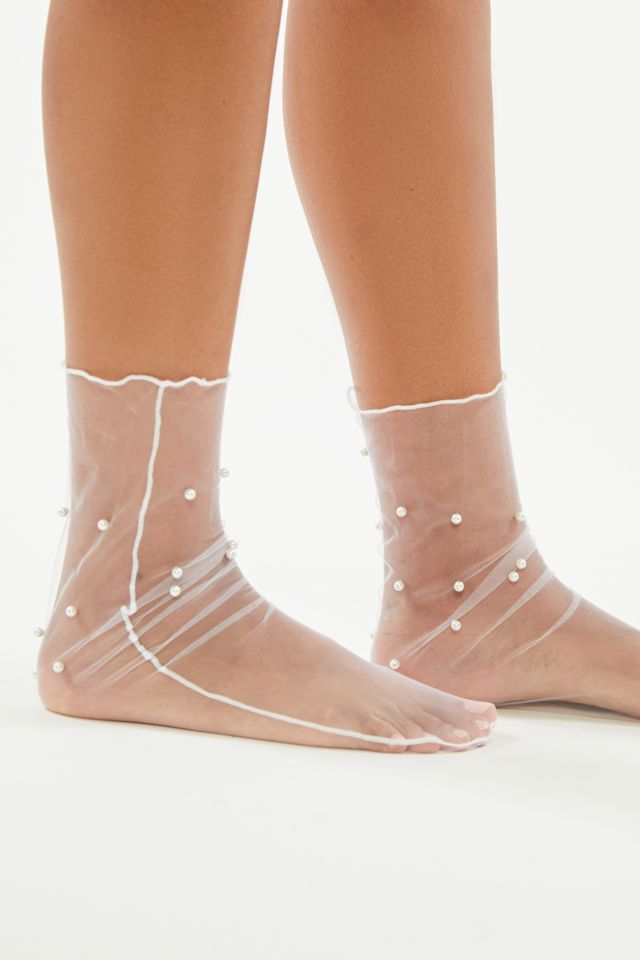 Pearl Sheer Crew Sock #1