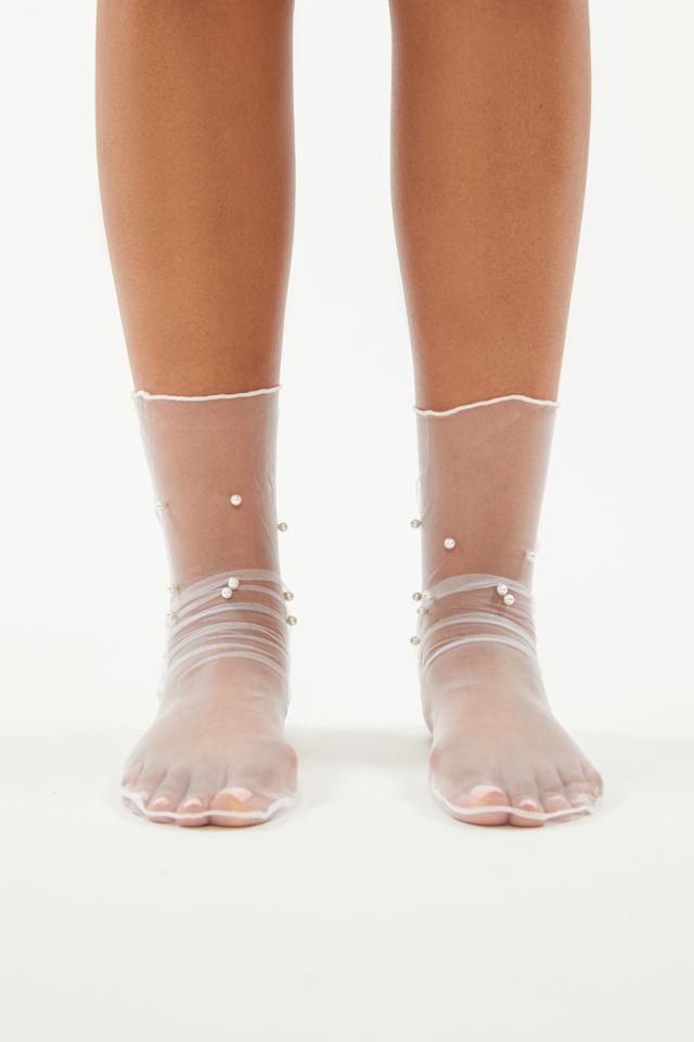 Pearl Sheer Crew Sock #2