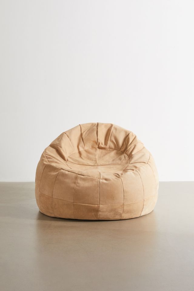 Mesa Patchwork Leather Bean Bag Chair #2