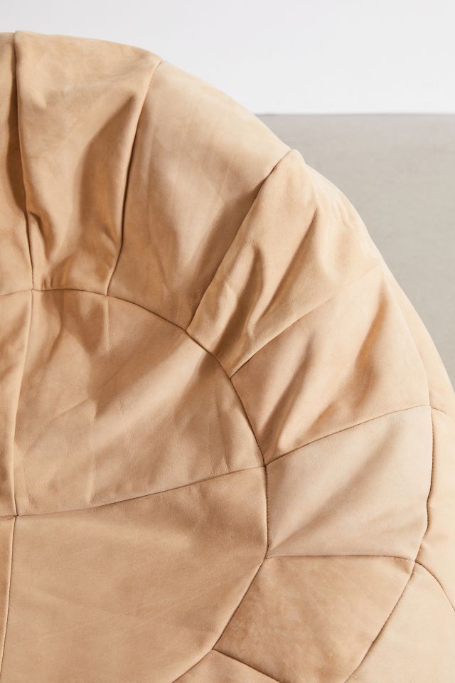 Mesa Patchwork Leather Bean Bag Chair #3
