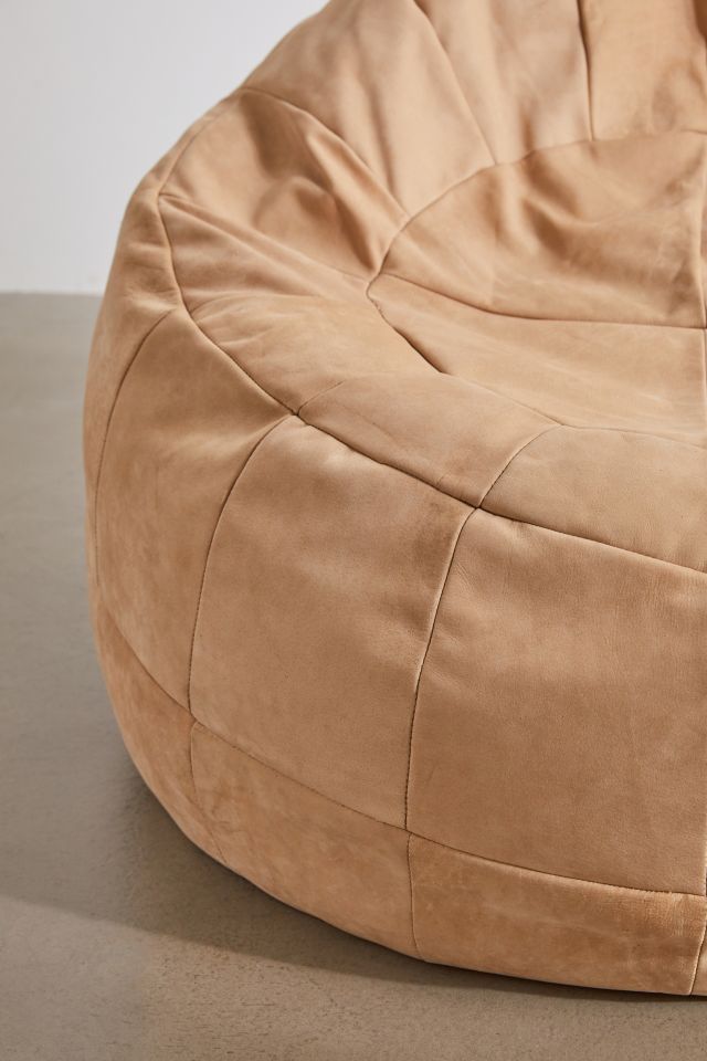 Mesa Patchwork Leather Bean Bag Chair #4