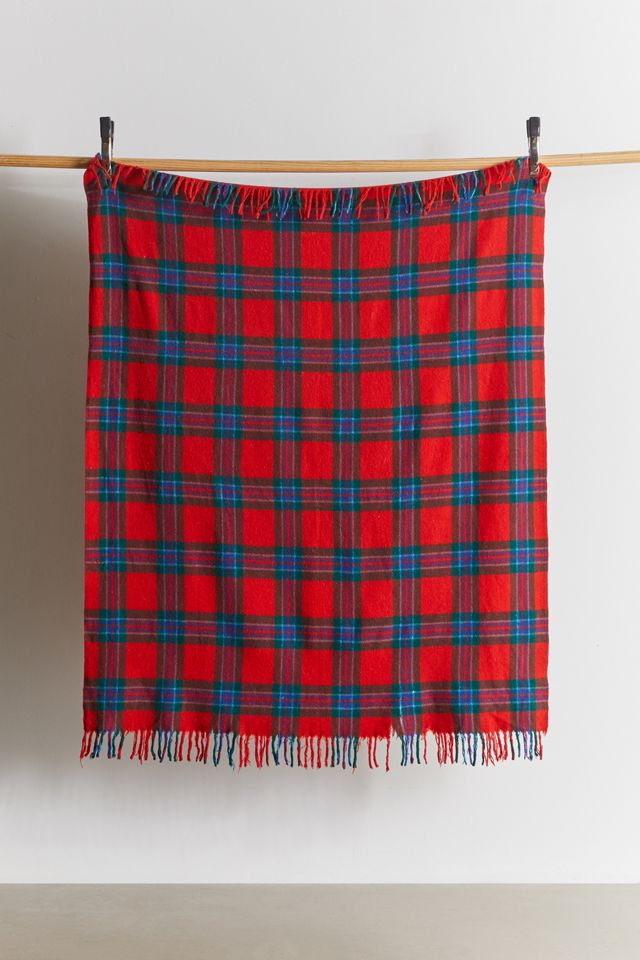 Urban Renewal Vintage Plaid Throw Blanket Urban Outfitters