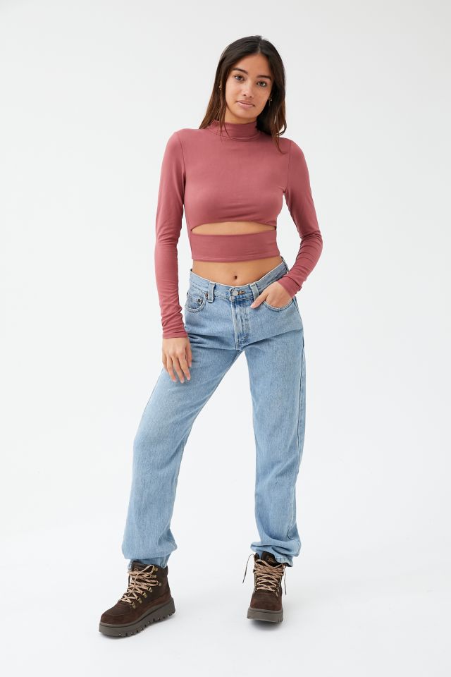 UO Maxine Cutout Mock Neck Top #2