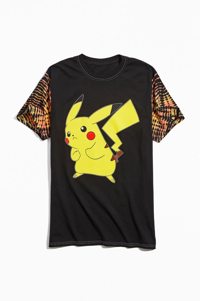 Fierce Pikachu Tie-Dye Sleeve Tee