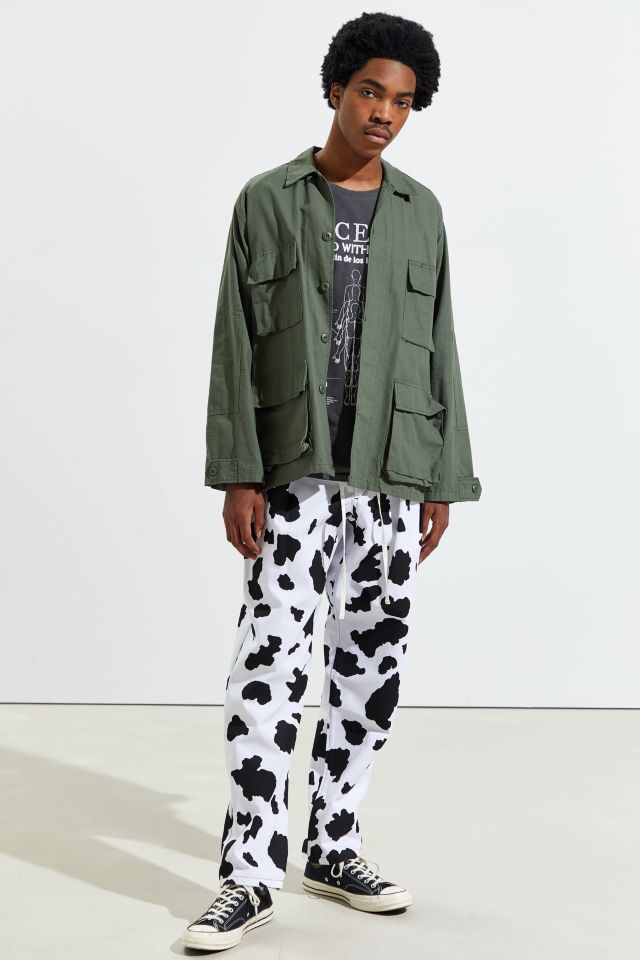 Monitaly Cow Print Drop Crotch Pant  #1
