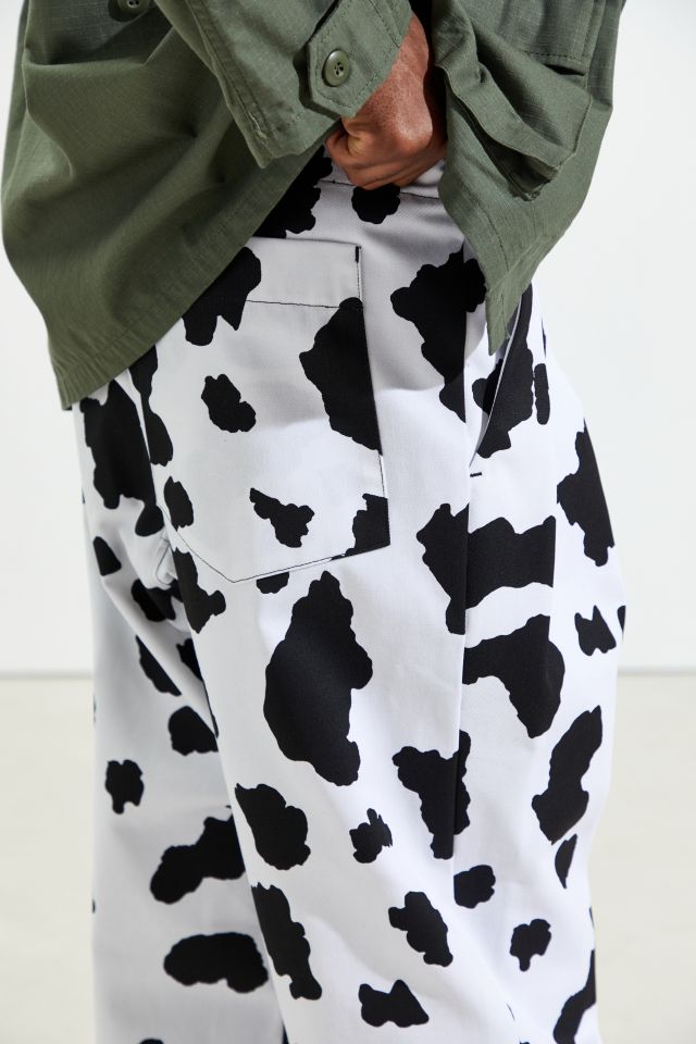 Monitaly Cow Print Drop Crotch Pant | Urban Outfitters