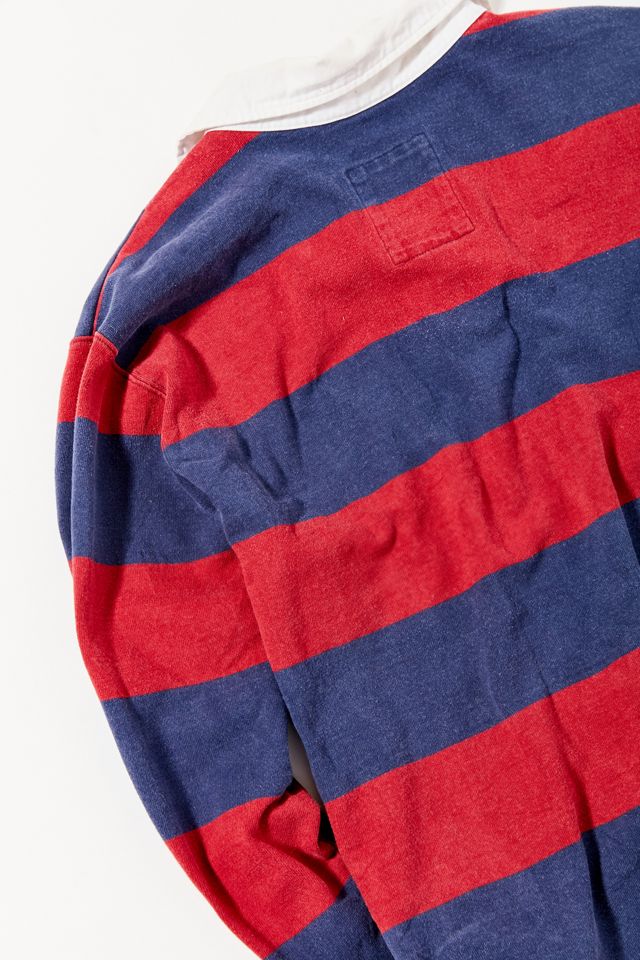Vintage L.L. Bean Red Stripe Rugby Shirt | Urban Outfitters