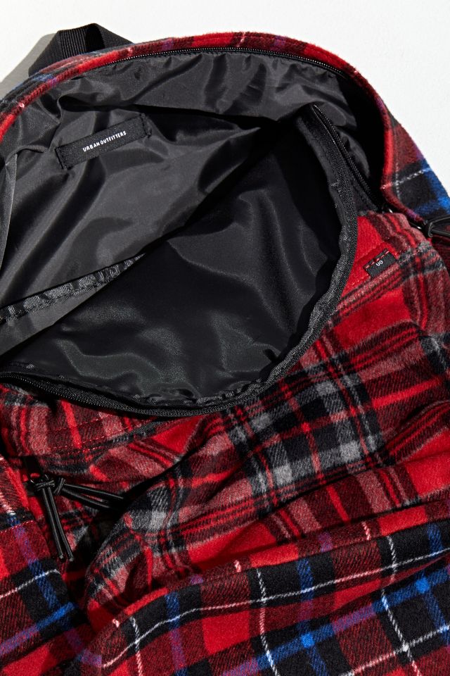 UO Brushed Plaid Backpack  #4