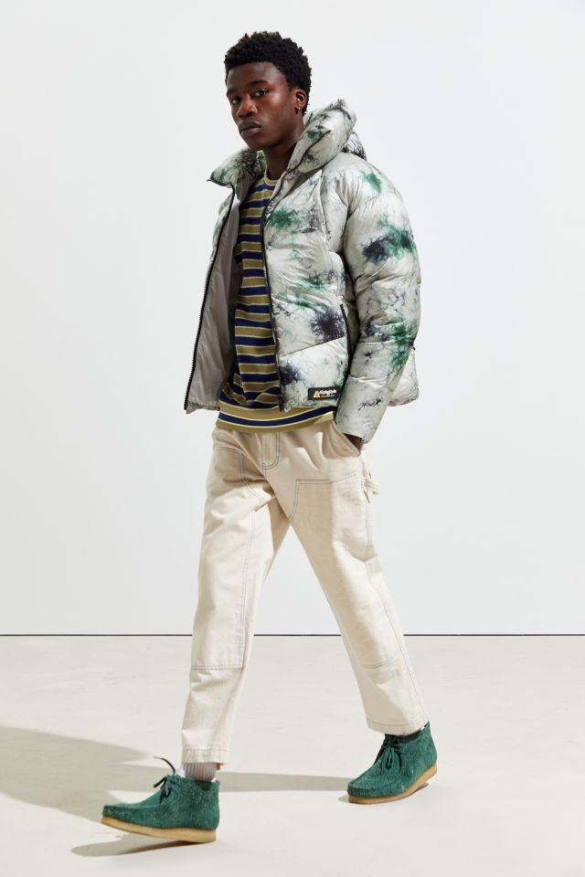 AlphaStyle Mallard Tie-Dye Print Padded Down Puffer Coat   #3