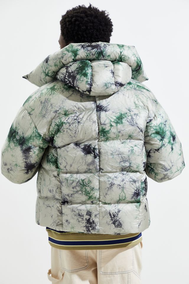 AlphaStyle Mallard Tie-Dye Print Padded Down Puffer Coat   #5