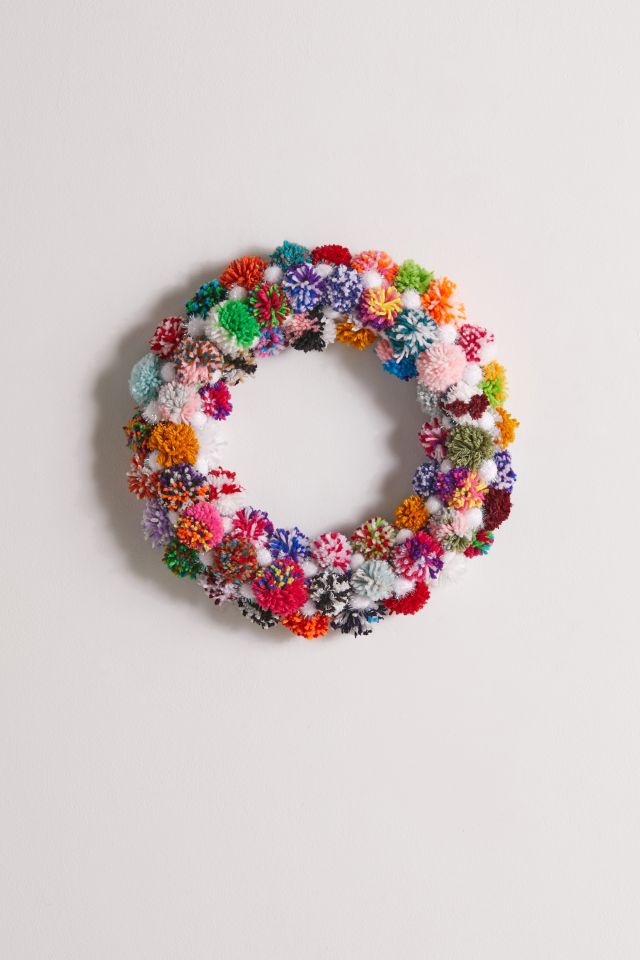 Pompom Wreath #1