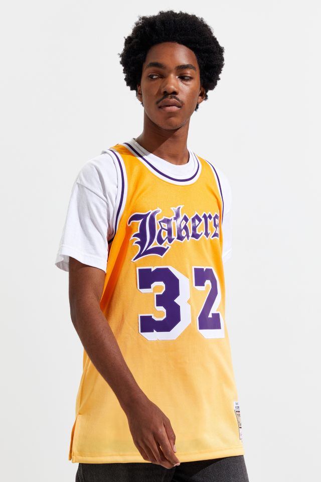 Women's Mitchell & Ness Los Angeles Lakers NBA Magic Johnson Basketball  Jersey