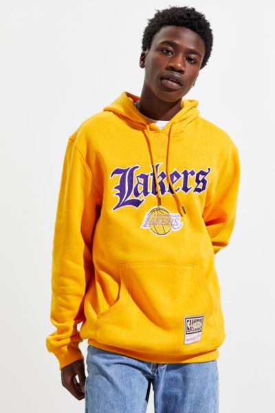 mitchell ness lakers hoodie