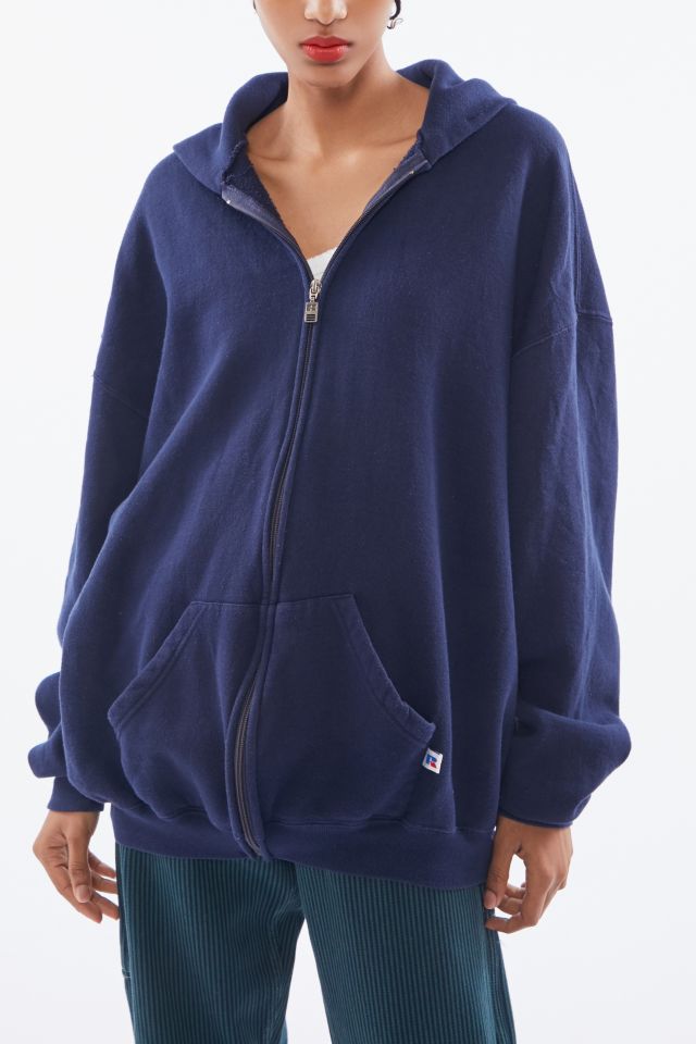 Oversized vintage best sale zip up hoodie