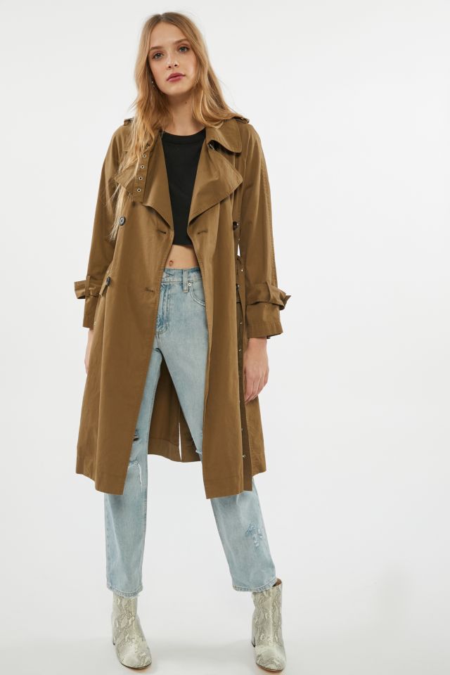 Avec Les Filles Double Breasted Trench Coat #3