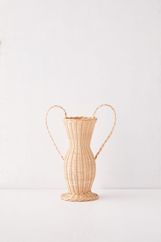 Grand vase Priscilla en rotin #1