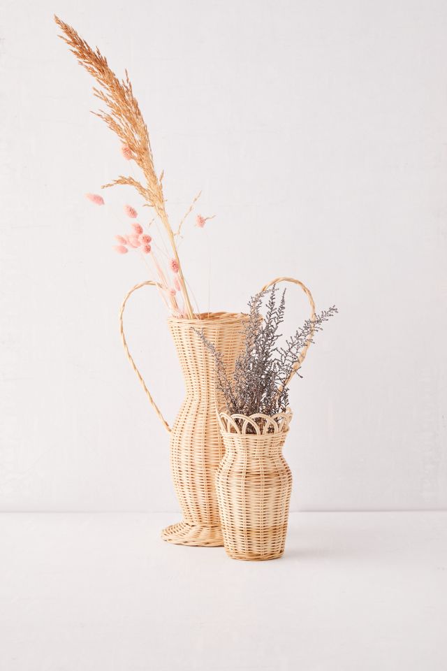 Grand vase Priscilla en rotin #3