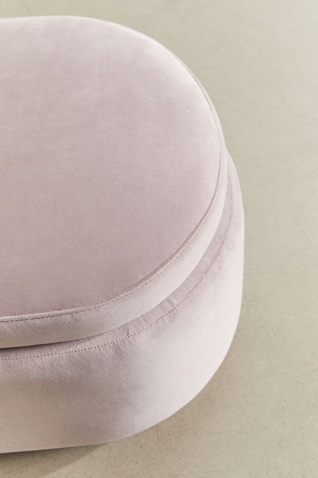 Velvet Storage Ottoman #3