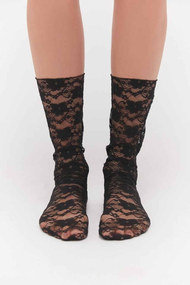 Floral Lace Crew Sock | Urban Outfitters